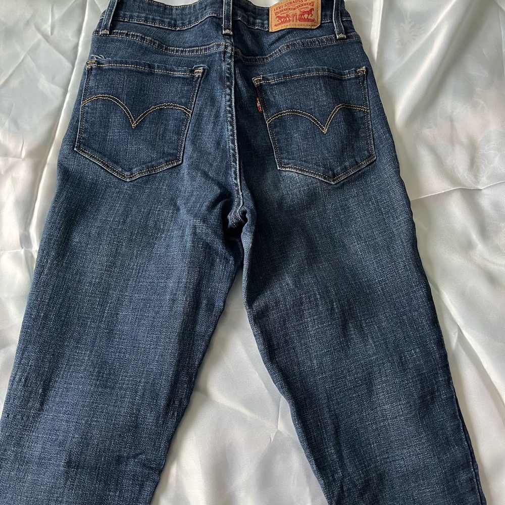 Levi's High Rise Skinny Jeans - Dark Blue - Picture 3 of 3